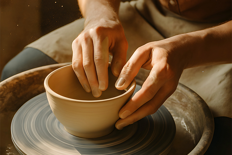 Making Pottery Hands